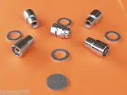 CHROME MAG WHEEL LOCK NUTS - M038LOCK - SUIT MOST MINI MORRIS AUSTIN +