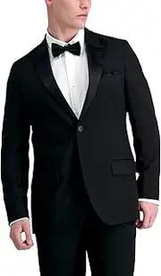 [Haggar] Men's Premium Comfort Tuxedo Jacket-Tailored Slim Fit