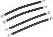BESPORTBLE 4Pcs Pump Extension Hose Inflator Tube Pipe Cord for Valves Durable Black Extension Tubes for Bike Pump Accessories and Inflatable Pumps