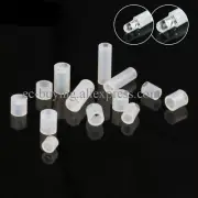 100pcs 3mm 5mm LED Diode White Holder Clip Bezel Socket Light Emitting Post Lamp