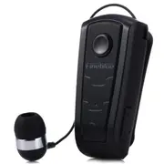 F910 Wireless Bluetooth V4.0 In-Ear Headset Wear Clip Earphone Black