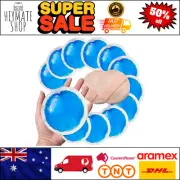 New Round Reusable Gel Ice Pack Cloth Backing Small Flexible Hot Cold 12 Packs