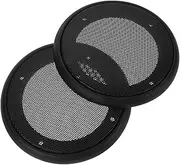HEALLILY 2pcs 4 Durable Subwoofer Mesh Speaker Grill Cover for Car Audio Systems Easy Installation Excellent Sound Protects Subwoofer Speaker From Damage