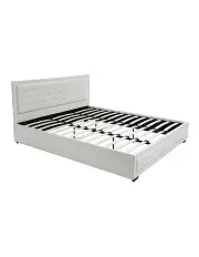 [Artiss] Tiyo King Size Gas Lift Bed Frame in White