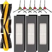 Replacement Parts for Ecovacs DEEBOT OZMO 920 950 T8 AIVI Max T9 T5 N5 N7 N8+ N8 Pro Plus, Replenishment Kit Includes 1 Main Roller Brush 3 HEPA Filters 6 Side Brushes