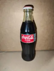 COCA COLA, COKE, 1996 EDITION CHRISTMAS, SANTA HELICOPTER 8oz BOTTLE - Unopened
