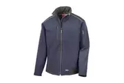 Result Mens Ripstop Soft Shell Breathable Jacket (Navy/Black) - UTBC860