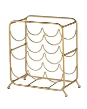 Brody Gold Metal Wine Rack