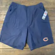 NWT Reebok On Field Coaches Perfomance Shorts Chicago Bears Navy Large 33 Waist