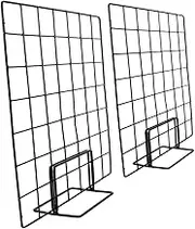 HOMOBABE 2pcs Wall Hanging Mesh Panel Display Rack Lightweight Metal Grid for Photos Modern Wire Board for Organizing Accessories for Home Decor and Showcasing Artwork
