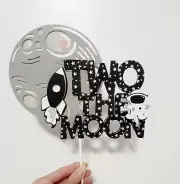 Two The Moon Birthday cake topper