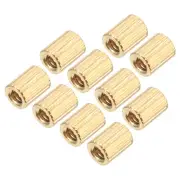 50 Pcs Brass Round Straight Spacer, for Electronics Industries (M2 x 3 x 4mm)
