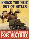 Knock The Heil Out Of Hitler - Keep 'Em - 1940 - World War II Propaganda Poster