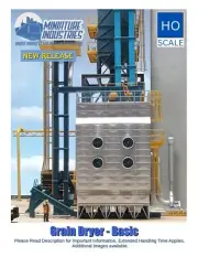 HO Scale Grain Dryer Basic Kit for Grain Elevator Structures 1:87
