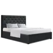 Artiss Bed Frame Double Size Gas Lift Charcoal VIL