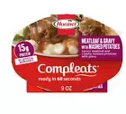 HORMEL COMPLEATS Meatloaf & Gravy With Mashed Potatoes Microwave Tray, 9 oz. (6