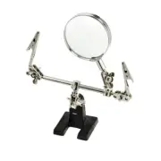 Helping Hand Magnifier 4x Power Third Hand Soldering Crafts Beads Jewelry Watch