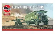 Airfix A01314V - 1/76 Aec Matador & 5.5 inch Gun - Vintage Classics - Neu