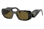 Womens Prada Sunglasses Pr 17Ws Black/Yellow Marble Sunnies