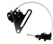 Rear Brake System Master Cylinder Caliper for 200cc 250cc Dirt Bike, Hydraulic Caliper with Master Cylinder & Brake Pads system