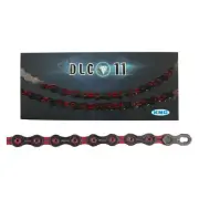 KMC X11SL Super Light Chain - 11-Speed, 116 Links, Black/Red