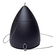 Soundavo HPS-6-BL-V Commercial 2-Way 6.5” Pendant Speaker with Woofer and Grippl