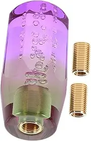 LOORGVEL Crystal Bubble Stick Shift Knob Handle for Car Modification Manual Automatic Vehicle Interior Accessory Easy Installation Stylish Design
