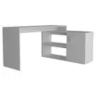 60 White L Shape Computer Desk