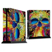 PS$ Playstation console skins decals wrap - colorful skull 1