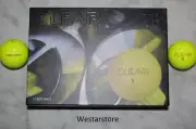CLEAR TOUR BLACK 1 DOZEN YELLOW GOLF BALLS Free 2 Dozen Tees