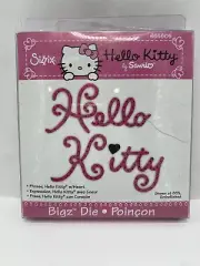 Hello Kitty Phrase with Heart Sizzix Bigz Die 655805 NEW!