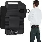 Leather Storage Pouch for Men, Belt Holster, Multifunction Leather Pouch with Pen Holder for Flashlight, Knives