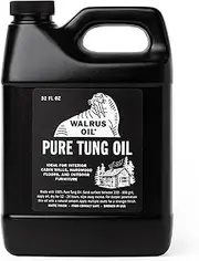 WALRUS OIL - Pure Tung Oil, for Any Woodworking Project, Hardwood Floors, Outdoor Furniture, and More. Vegan