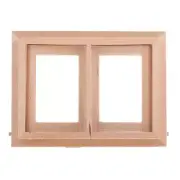 1:12 Scale Dollhouse Miniatures Push Windows Unpainted Unfinished DIY Furniture