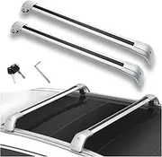 2PCS Compatible for Hyundai KONA 2024 2025 Crossbars Cross Bars Roof Rail Rack Lockable Aluminum Alloy(Silver)