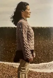 Erika Knight Gentoo Pullover Kit, Rowan Pebble Island - Marble