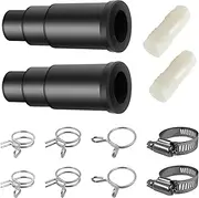 Iffitya 2 Set Dishwasher Connector Kit - Dishwasher Drain Hose Adapter with Inlet Connector, Hose Clamp, and Spring Clamps - Compatible with InSinkErator Garbage Disposals