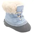 Sorel Baby Infant Caribootie Winter Booties Size US 1 Newborn Oxygen Quarry Blue