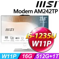 在飛比找PChome24h購物優惠-MSI Modern AM242TP 12M-469TW-S