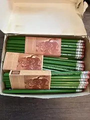 Vtg Sundance Burlington Northern Safety & Courtesy Pays No. 2 Pencils Box Full