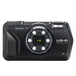 RICOH 理光 WG-6 全天候耐寒耐衝擊防水相機-黑色*(平行輸入)