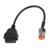 New Motorcycle 4Pin To 16Pin OBD2 Diagnostic Cable Code Reader Convertor Scanner