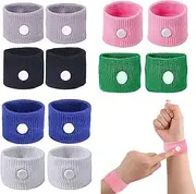 12 Pcs Motion Sickness Relief Wristbands, Anti Nausea Travel Sickness Wristbands,Natural Acupressure Nausea Relief Wristband for Car,Sea,Flying Travel,Suistable for Morning Sickness,Dizziness