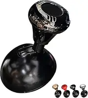 One Touch Start Gear Lever,Push Start Button Joystick,Car Joystick Starter,Car Engine Push to Start Stop Button Rocker,2024 New Metal Automotive One-Touch Start Button Rocker (Black)