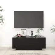 "TV Cabinet Black 39.4""x14""x16"" Chipboard"