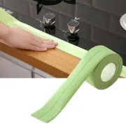 (Green)Caulk Strip PVC Self Adhesive Sealing Tape Decorative Sealant Trim