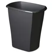 3 Gallon Kitchen Ultra Plastic Wastebasket Storage Trash Bin Can Container Black