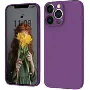 MCC iPhone 12 Pro Max Soft Silicone Shockproof Case Cover Apple ProMax [Dark Purple]
