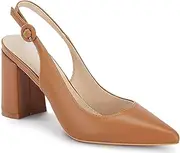[Junayuan] Women's Pointed Toe Block Heel Pumps Slingback Chunky Heel Slip On Evening Party Dress Shoes