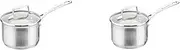 Impact Saucepan, 16 cm/1.8 Litre,Silver and Scanpan Impact Saucepan, 14 cm/1.2 Litre Silver